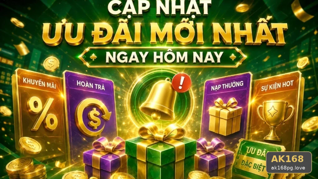 Hướng Dẫn AK168 Tại ak168pg.love: Giải Thích Biểu Tượng, Tính Năng Và Quy Trình Ưu Đãi Thường Gặp Dành Cho Người Mới
