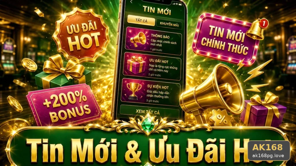 Đọc Tin Mới Và Điều Kiện Khuyến Mãi AK168 Trên Điện Thoại: Đánh Giá Trải Nghiệm Cho Người Mới Tại ak168pg.love